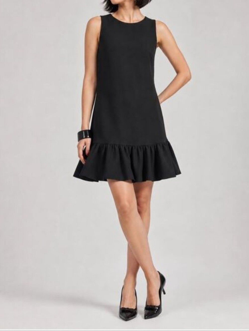 Ginger G Ruffle Hem Versatile Dress Size Large! New Without Tag!